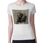 تيشرت نسائي مقاس: M بتصميم أبيكس ليجندز قلب أسود