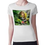 تيشرت نسائي مقاس: M بتصميم أبيكس ليجندزالقنبله السام