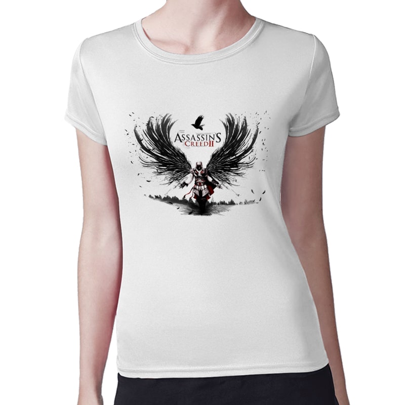 تيشرت نسائي مقاس: M بتصميم أساسنز كريد الجناح الأسود تيشرت نسائي مقاس: M بتصميم أساسنز كريد الجناح الأسود