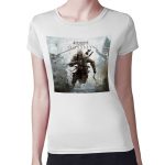 تيشرت نسائي مقاس: M بتصميم أساسنز كريد وسط الحرب