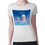 تيشرت نسائي مقاس: M بتصميم إلسا ملكة الثلج