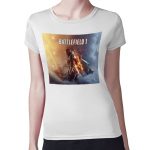 تيشرت نسائي مقاس: M بتصميم اسلحة باتلفيلد