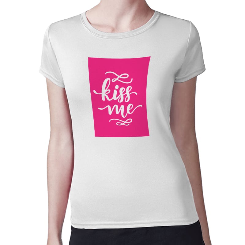 تيشرت نسائي مقاس: M بتصميم اعطني قبلة تيشرت نسائي مقاس: M بتصميم اعطني قبلة