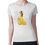 تيشرت نسائي مقاس: M بتصميم  الأميرة بيلا