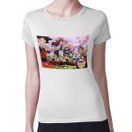 تيشرت نسائي مقاس: M بتصميم الاحتفال مع كل الانميات