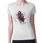 تيشرت نسائي مقاس: M بتصميم الجميلة نيزوكو قاتل الشياطين