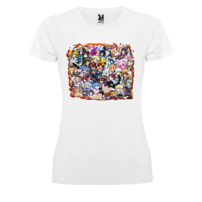 تيشرت-نسائي-بتصميم-الشخصيات-اللطيفه-كل-الانميات-1