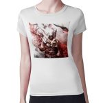 تيشرت نسائي مقاس: M بتصميم الطائرمع الفأس أساسنز كريد