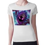 تيشرت نسائي مقاس: M بتصميم الغراب رافين فورت نايت