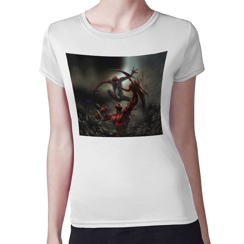 تيشرت نسائي مقاس: M بتصميم القتال ضد سبايدر مان تيشرت نسائي مقاس: M بتصميم القتال ضد سبايدر مان