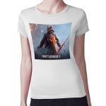 تيشرت نسائي مقاس: M بتصميم اللعبه القتاليه باتلفيلد 1