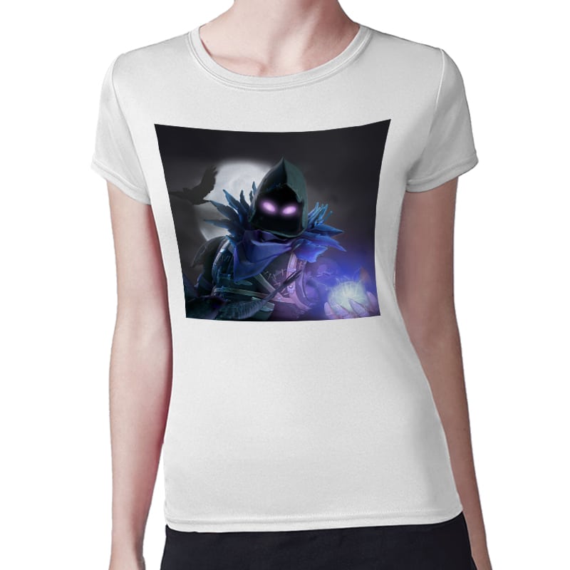 تيشرت نسائي مقاس: M بتصميم المخيف رافين فورتنايت تيشرت نسائي مقاس: M بتصميم المخيف رافين فورتنايت