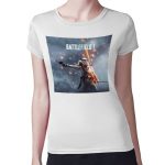 تيشرت نسائي مقاس: M بتصميم باتلفيلد 1 معركه العرب