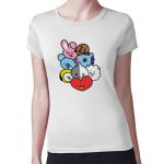 تيشرت نسائي مقاس: M بتصميم بتس شخصيات BT21