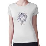 تيشرت نسائي مقاس: M بتصميم بيت العصفور