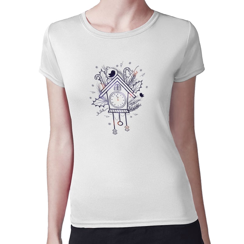 تيشرت نسائي مقاس: M بتصميم بيت العصفور تيشرت نسائي مقاس: M بتصميم بيت العصفور