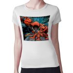 تيشرت نسائي مقاس: M بتصميم تسلق الجدران سبايدر مان