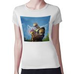 تيشرت نسائي مقاس: M بتصميم ثانوس فورتنايت