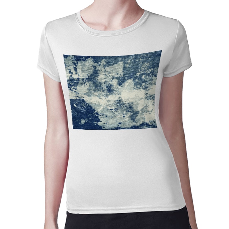 تيشرت نسائي مقاس: M بتصميم جينز تيشرت نسائي مقاس: M بتصميم جينز