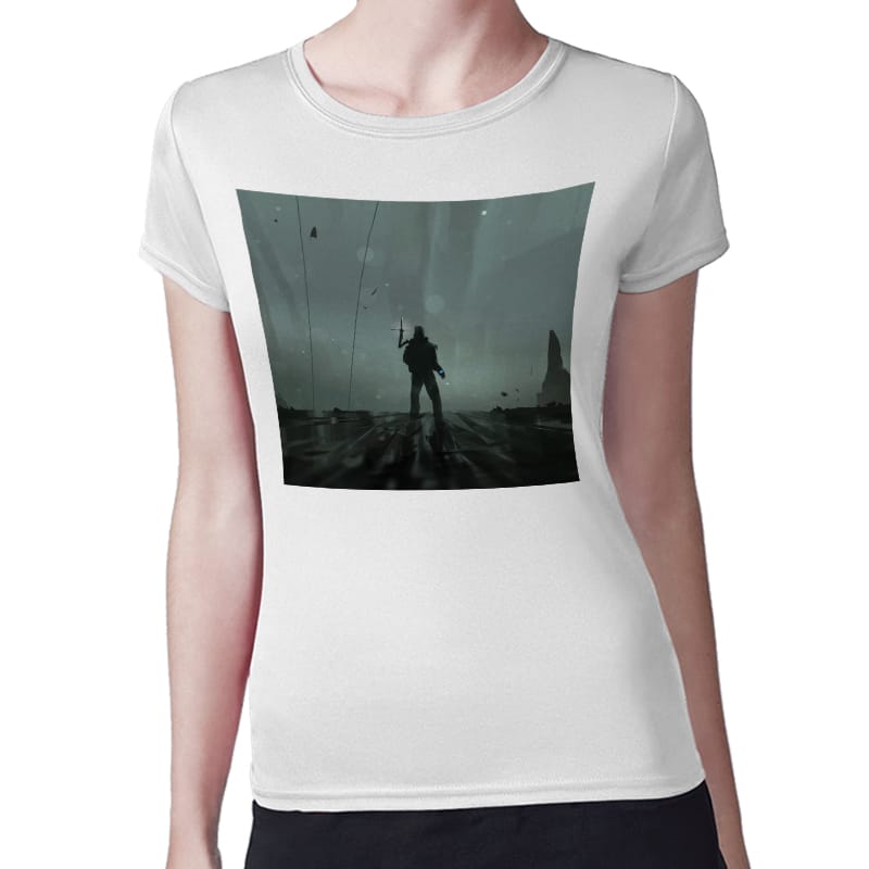 تيشرت نسائي مقاس: M بتصميم حافة العالم ديث ستراندنغ تيشرت نسائي مقاس: M بتصميم حافة العالم ديث ستراندنغ