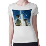 تيشرت نسائي مقاس: M بتصميم خيوط جمعتنا معا انمي