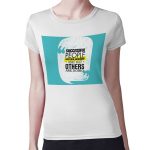 تيشرت نسائي مقاس: M بتصميم دع القلق