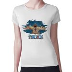 تيشرت نسائي مقاس: M بتصميم ذكريات إيس ون بيس