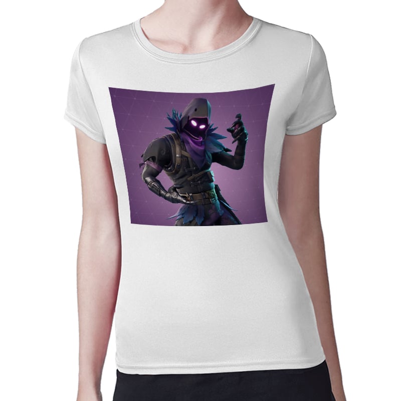 تيشرت نسائي مقاس: M بتصميم رافين فورتنايت تيشرت نسائي مقاس: M بتصميم رافين فورتنايت