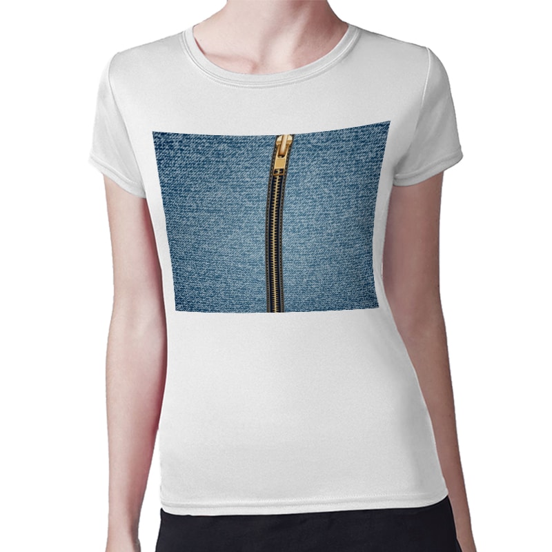 تيشرت نسائي مقاس: M بتصميم سحاب تيشرت نسائي مقاس: M بتصميم سحاب