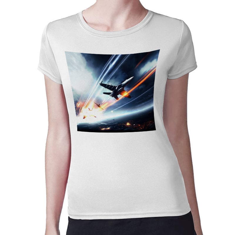 تيشرت نسائي مقاس: M بتصميم طائرات حربيه باتلفيلد تيشرت نسائي مقاس: M بتصميم طائرات حربيه باتلفيلد