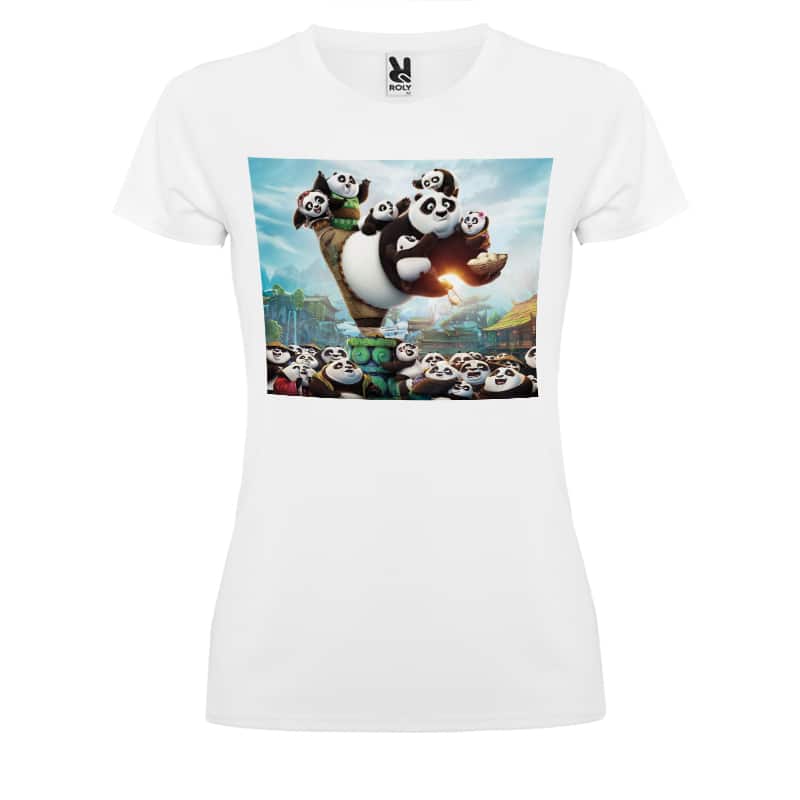 تيشرت-نسائي-بتصميم-عائلة-كونغ-فو-باندا-1