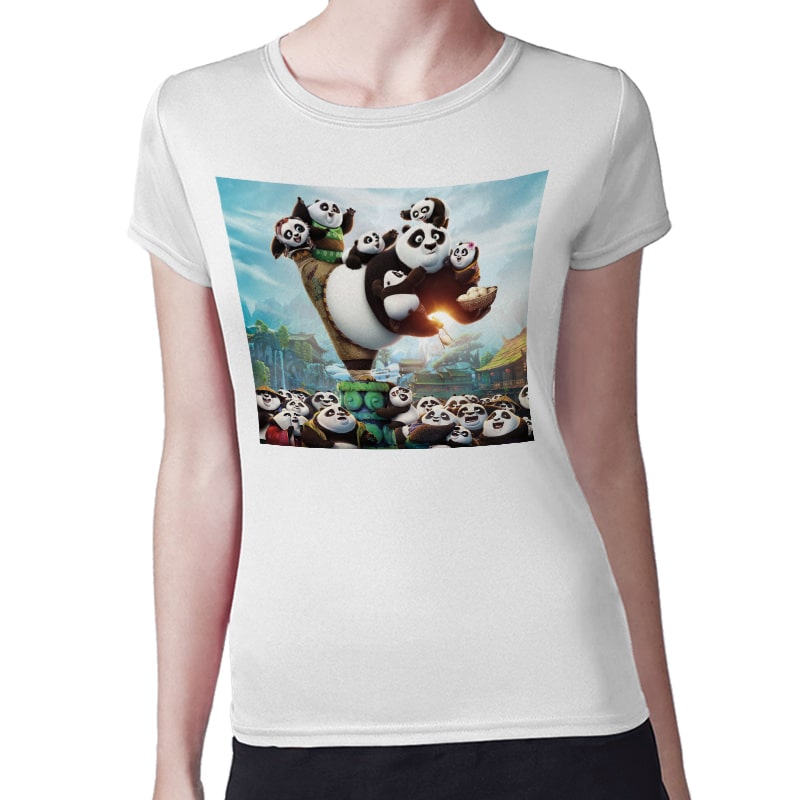 تيشرت نسائي مقاس: M بتصميم عائلة كونغ فو باندا تيشرت نسائي مقاس: M بتصميم عائلة كونغ فو باندا
