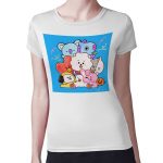 تيشرت نسائي مقاس: M بتصميم عناق أر جي شخصيات BT21