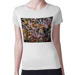 تيشرت نسائي مقاس: M بتصميم فن تجريدي