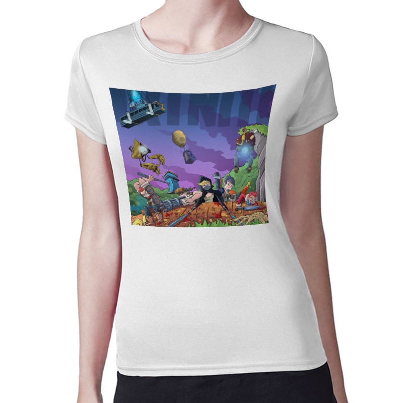 تيشرت نسائي مقاس: M بتصميم فورت نايت رسم تيشرت نسائي مقاس: M بتصميم فورت نايت رسم