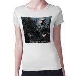 تيشرت نسائي مقاس: M بتصميم  قتال الوحوش بلود بورن