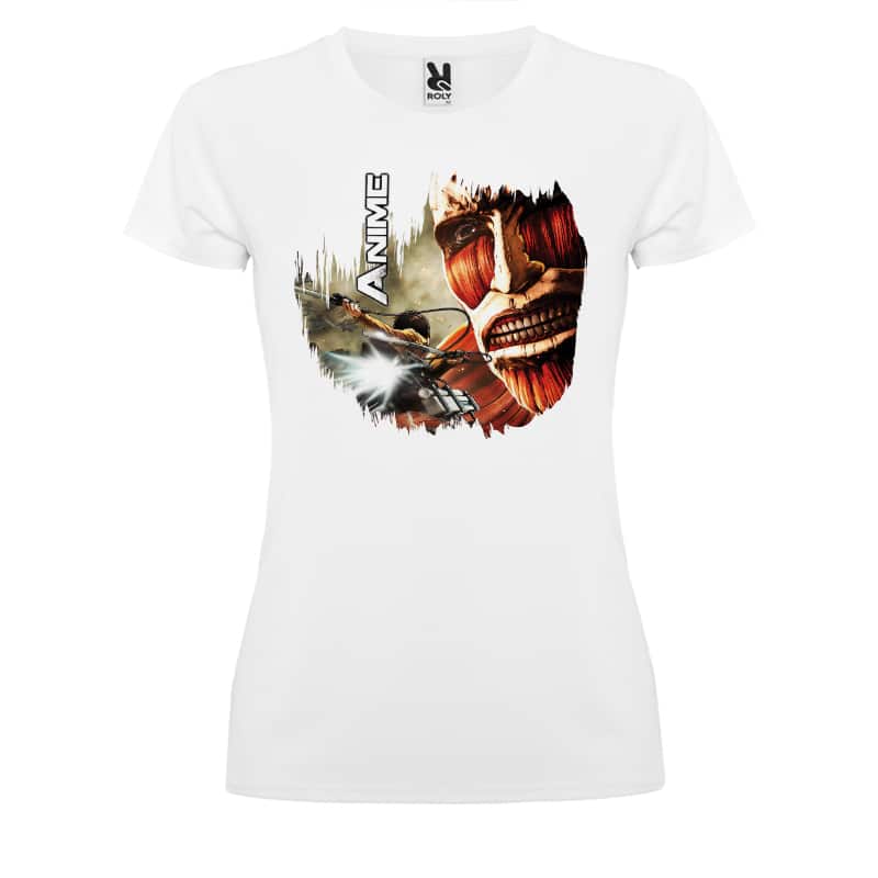 تيشرت-نسائي-بتصميم-قتال-مع-عملاق-هجوم-العمالقة-1