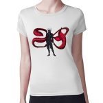 تيشرت نسائي مقاس: M بتصميم قوة كانيكي طوكيو الغول