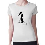 تيشرت نسائي مقاس: M بتصميم كلب كرتوني