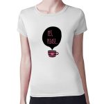 تيشرت نسائي مقاس: M بتصميم كوب بعباره