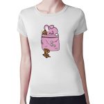 تيشرت نسائي مقاس: M بتصميم كوكي و شوكي شخصيات BTS