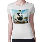 تيشرت نسائي مقاس: M بتصميم كونغ فو باندا 3