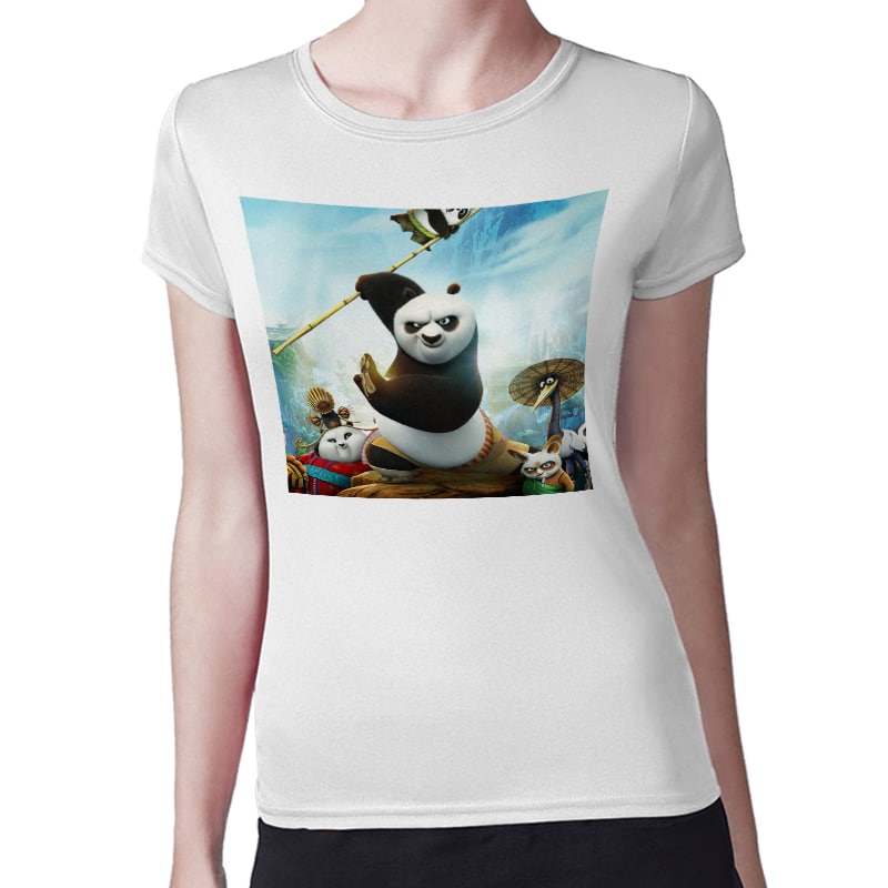 تيشرت نسائي مقاس: M بتصميم كونغ فو باندا 3 تيشرت نسائي مقاس: M بتصميم كونغ فو باندا 3