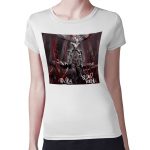 تيشرت نسائي مقاس: M بتصميم لعبه الرعب والنجاة بلود بورن