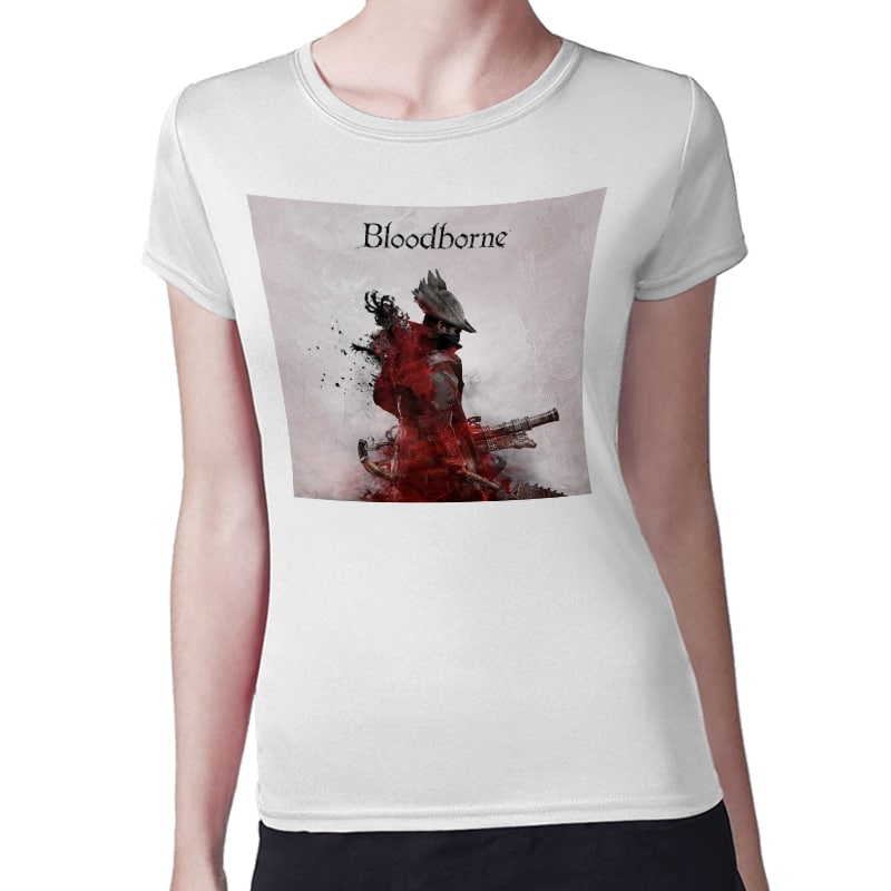 تيشرت نسائي مقاس: M بتصميم لعبه بلود بورن تيشرت نسائي مقاس: M بتصميم لعبه بلود بورن