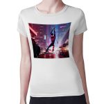 تيشرت نسائي مقاس: M بتصميم مايلز مورالز سبايدر مان