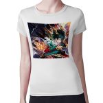 تيشرت نسائي مقاس: M بتصميم معركه في أكاديميتي للأبطال