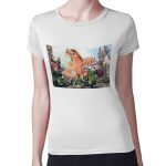 تيشرت نسائي مقاس: M بتصميم ناروتو وضع مضحك