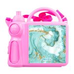 حافظة طعام بتصميم أزرق ذهبي