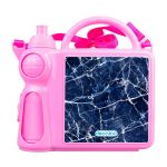 حافظة طعام بتصميم أزرق وأبيض